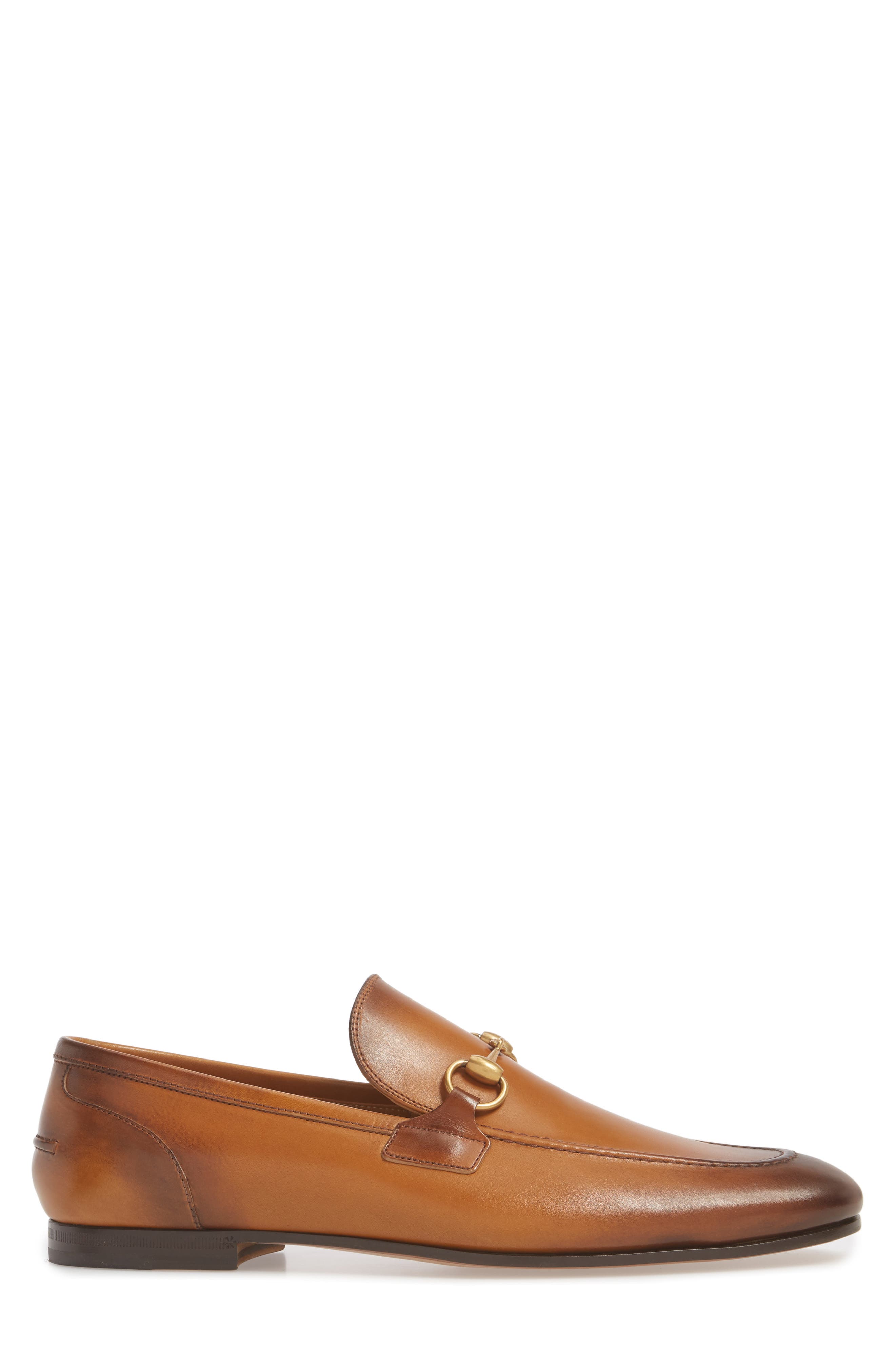 Gucci Jordaan Horsebit Loafer, Alternate, color, Brown