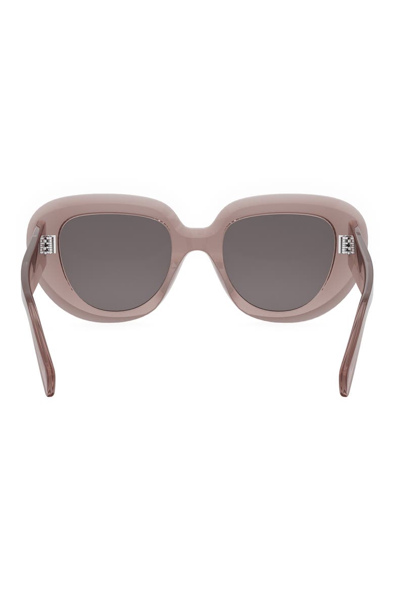 Bold 3 Dots 51mm Gradient Butterfly Sunglasses, Alternate, color, PINK / OTHER / SMOKE