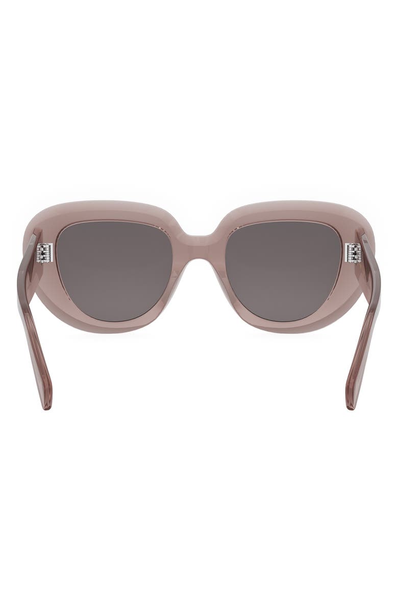 CELINE Bold 3 Dots 51mm Gradient Butterfly Sunglasses, Alternate, color, Pink / Other / Smoke