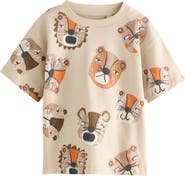 NEXT Kids' Safari Print Cotton T-Shirt