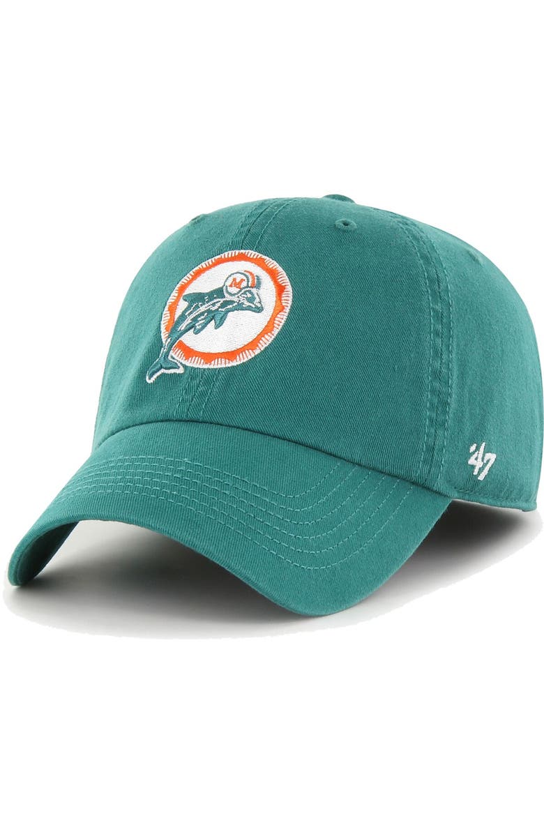 '47 Men's '47 Aqua Miami Dolphins Gridiron Classics Franchise Legacy Fitted Hat, Alternate, color, Aqua