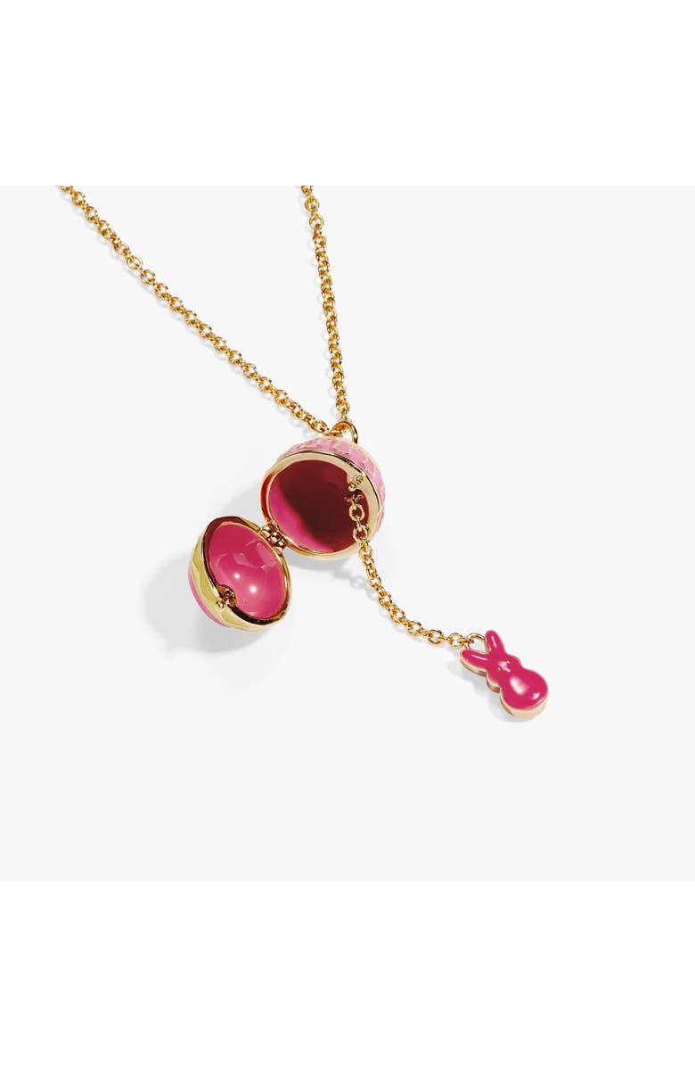 Alex and Ani PEEPS Easter egg pendant necklace, Alternate, color, Gold