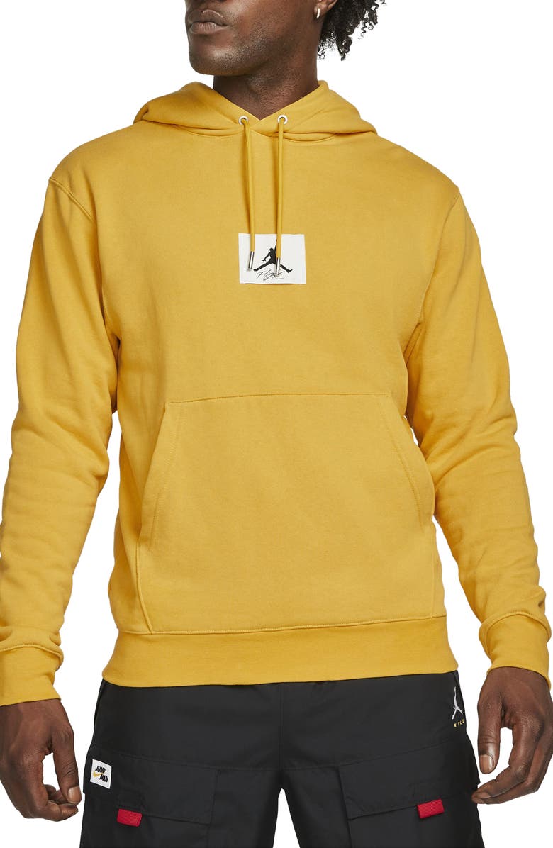 Jordan Essentials Statement Fleece Hoodie, Main, color, Pollen/ Sail