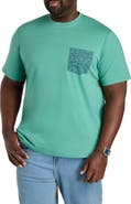 Harbor Bay by DXL Big & Tall Moisture-Wicking Printed Pocket T-Shirt V2