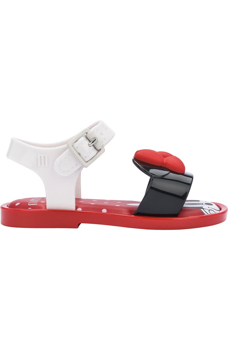 Mini Melissa x Disney<sup>®</sup> Minnie Mouse Sandal, Alternate, color,