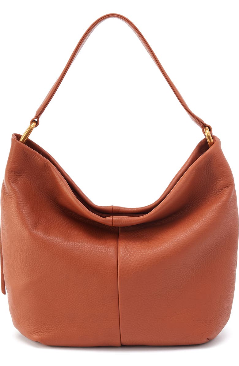 HOBO Harley Leather Hobo Bag, Main, color, Warm Honey
