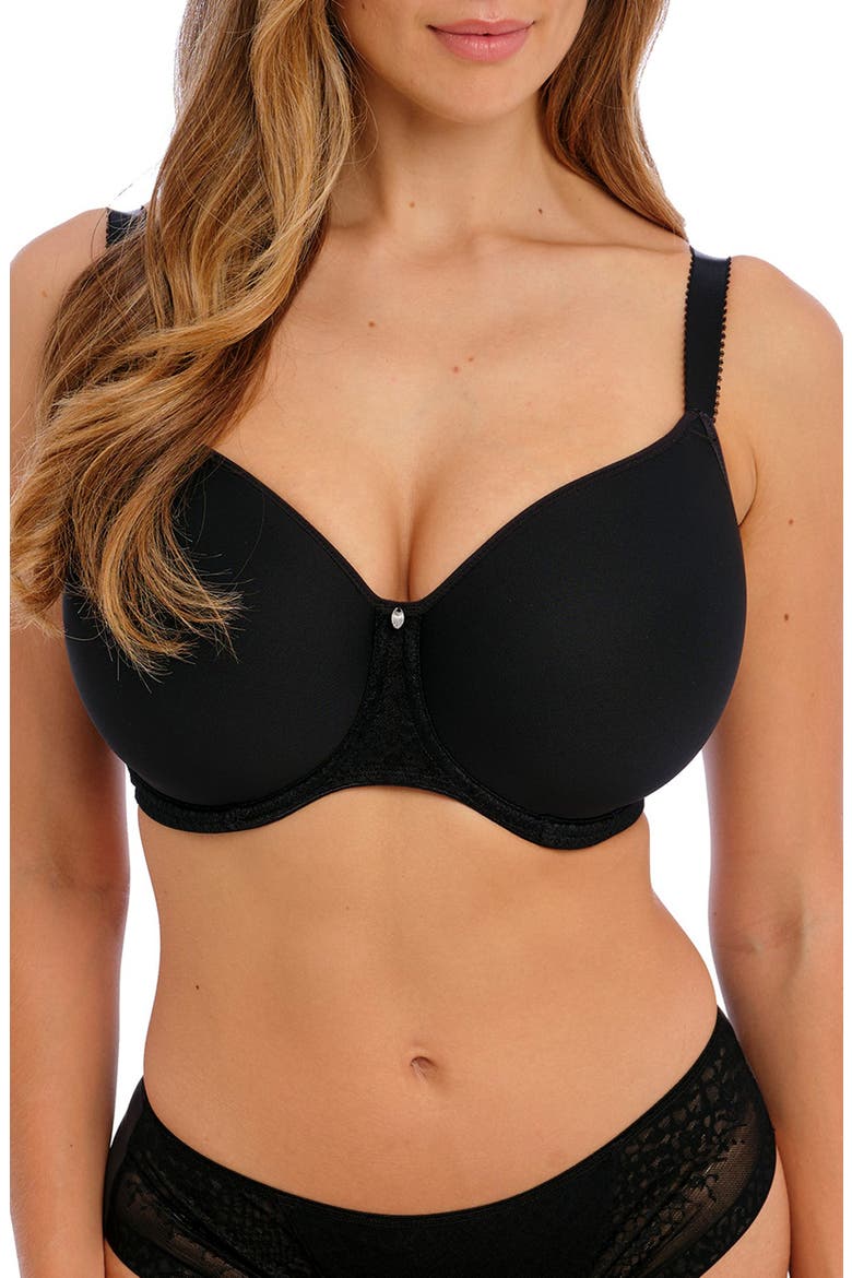 Envisage Underwire Spacer Bra, Main, color, BLACK
