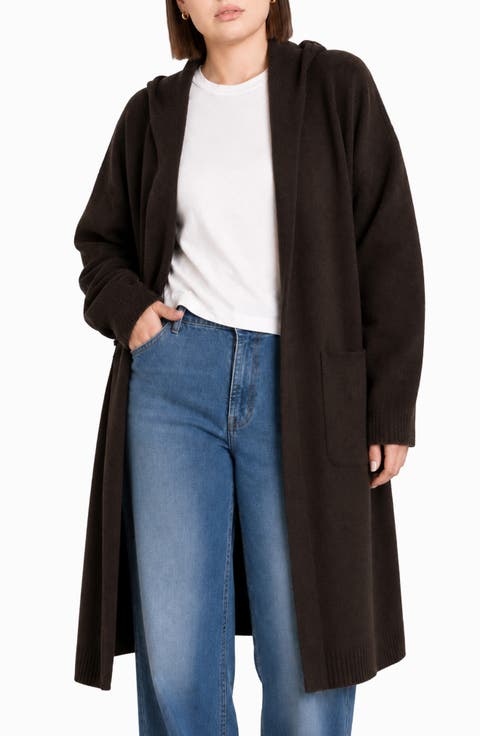 Andrea Hoodie Open Front Jacket