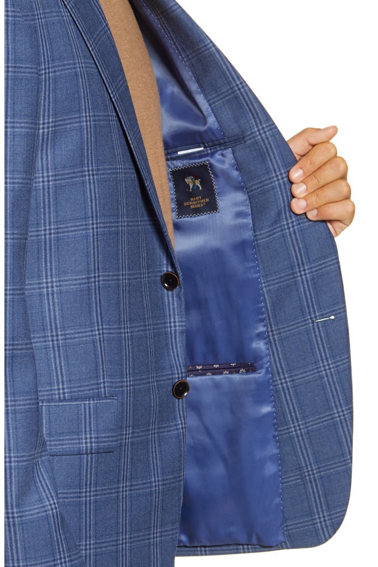 Classic Fit Plaid Wool Sport Coat, Alternate, color, LIGHT BLUE