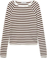 MANGO Raglan Sleeve Cotton Blend Sweater