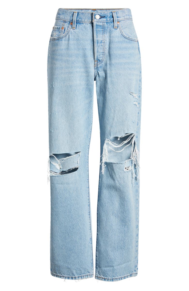 Levi's<sup>®</sup> 501<sup>®</sup> '90s Ripped Straight Leg Jeans, Alternate, color, Totally Ok