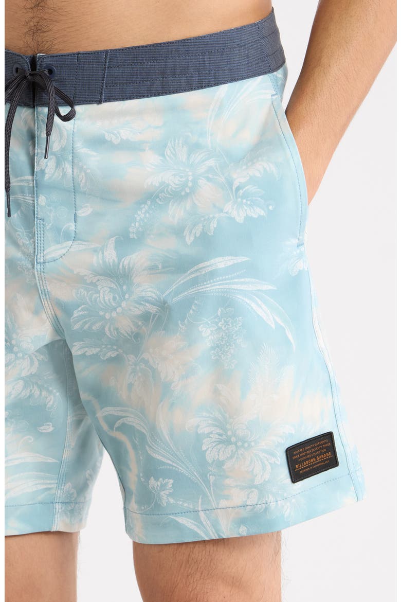 True North Garage Board Shorts, Alternate, color, BLUE FOG