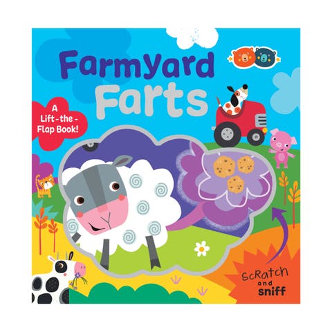 Scratch & Sniff Book, Farmyard Farts, Rhyming Book, Kids 3+