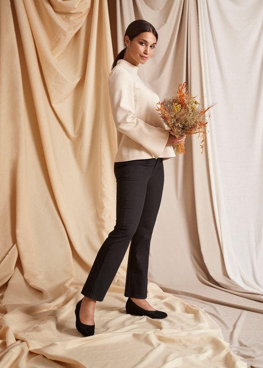 VISCATA Roma Suede Flats, Alternate, color, Black