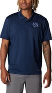 Columbia Men's Columbia Navy North Carolina Tar Heels PFG Tamiami Omni-Shade Polo