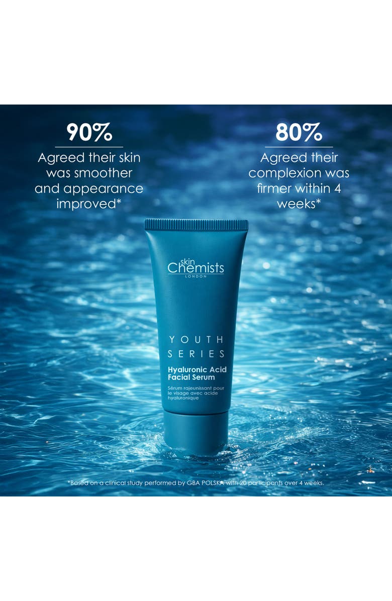 SKINCHEMISTS Anti-Ageing Hyaluronic Acid Advanced Facial Serum 30ml, Alternate, color, White