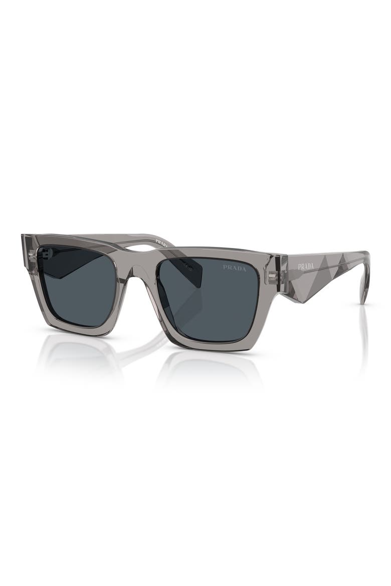 50mm Pillow Sunglasses, Alternate, color, DARK GREY