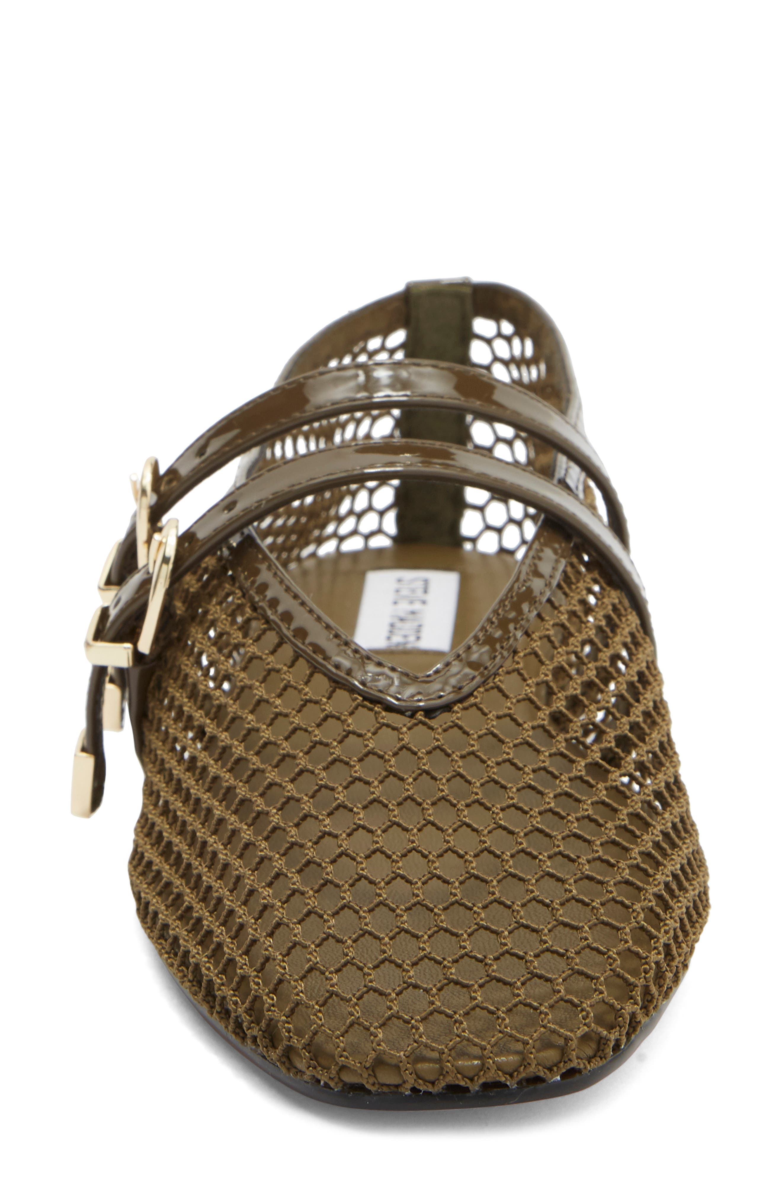 Lissa Mesh Mary Jane Flat, Alternate, color, OLIVE MULTI