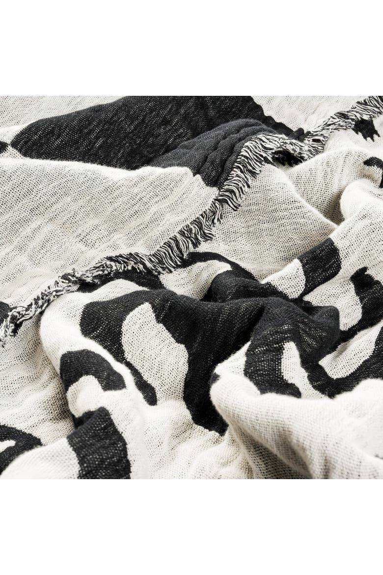 Costa Double-faced Statement Bedding, Alternate, color, Ivory - Black