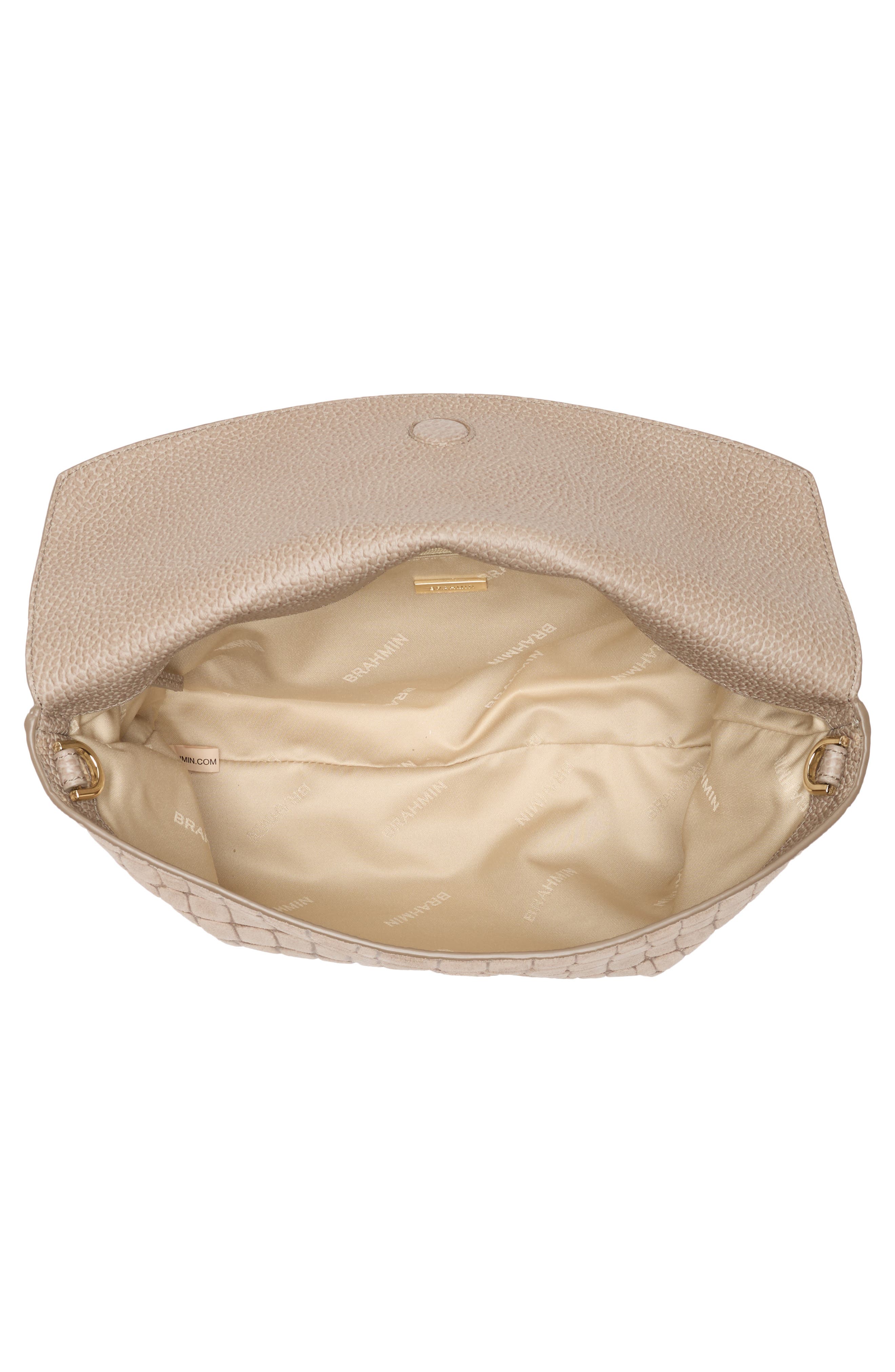 Kathleen Small Metallic Leather Bag, Alternate, color, SILVER DUCHESS