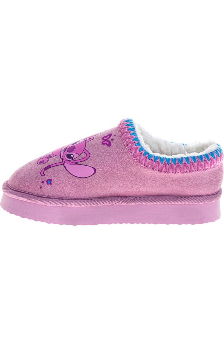 Disney Stitch & Angel Plush Lined Slippers Girls, Alternate, color, Purple