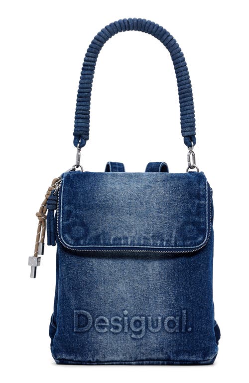 Desigual Mini Backpack In Medium Blue