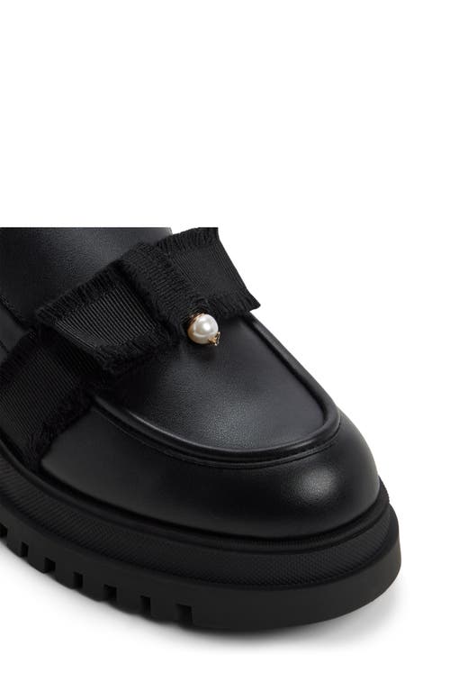 Aldo Theatric Platform Loafer In Black