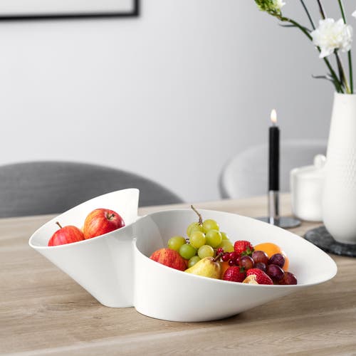 Villeroy & Boch Newwave Chip & Dip (eye-catcher) Bowl In White