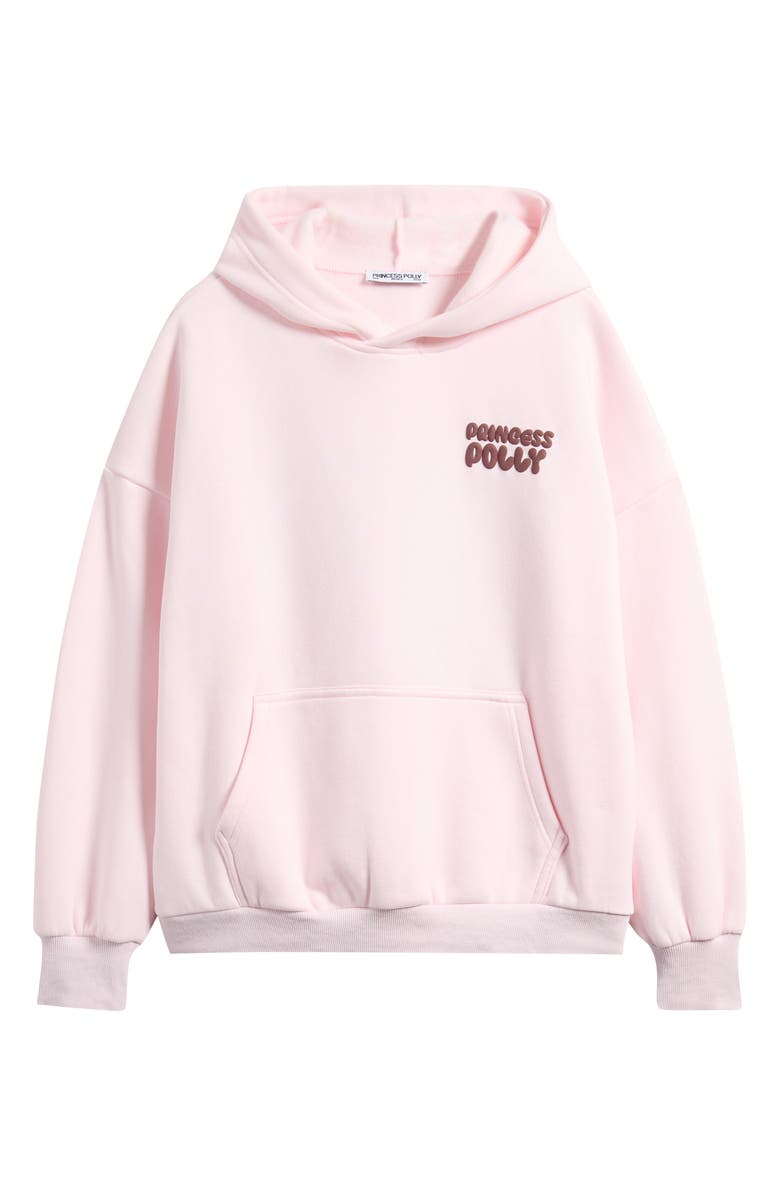 Princess Polly BRANDED HOODIE, Main, color, Pink
