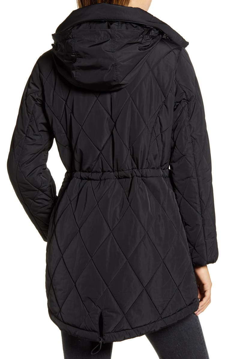 Ellen Tracy Cinch Waist Quilted Jacket, Alternate, color, 