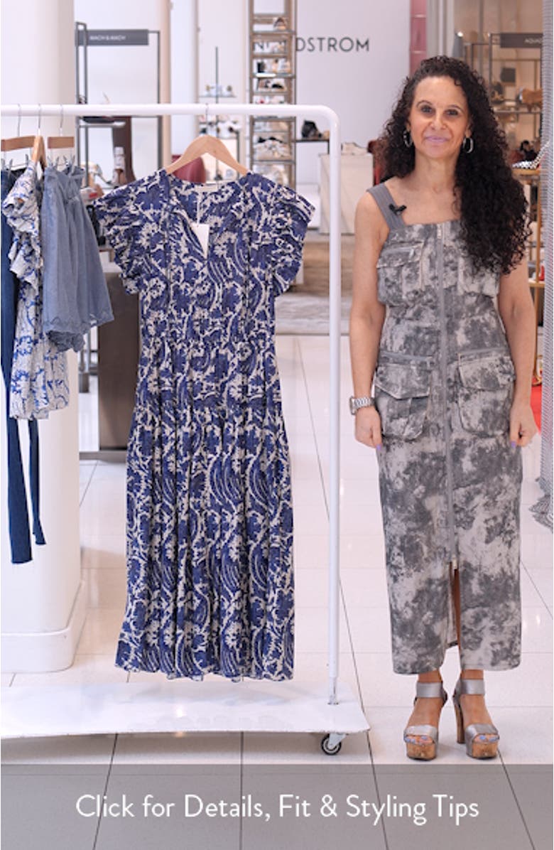 Kairi Flutter Sleeve Midi Dress, sales video thumbnail