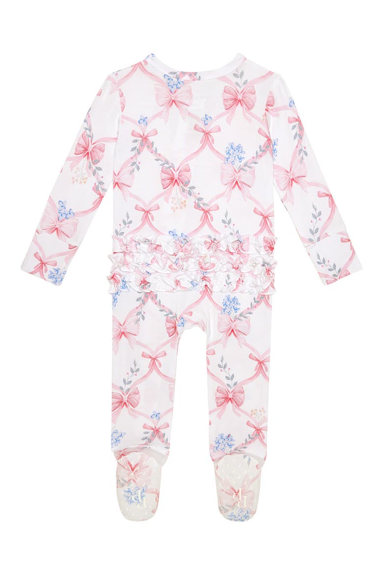 Ruffled Zipped Footie, Alternate, color, LARA