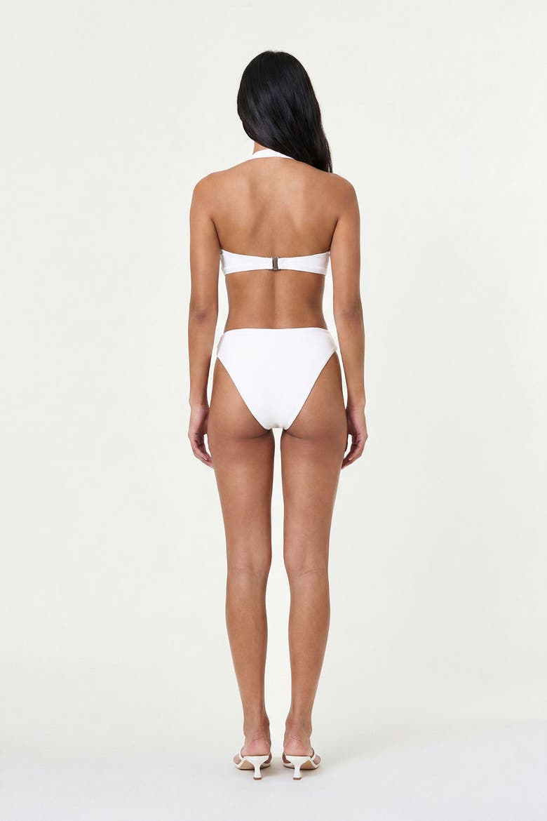 Sirena Halter Bikini Top, Alternate, color, Ivory