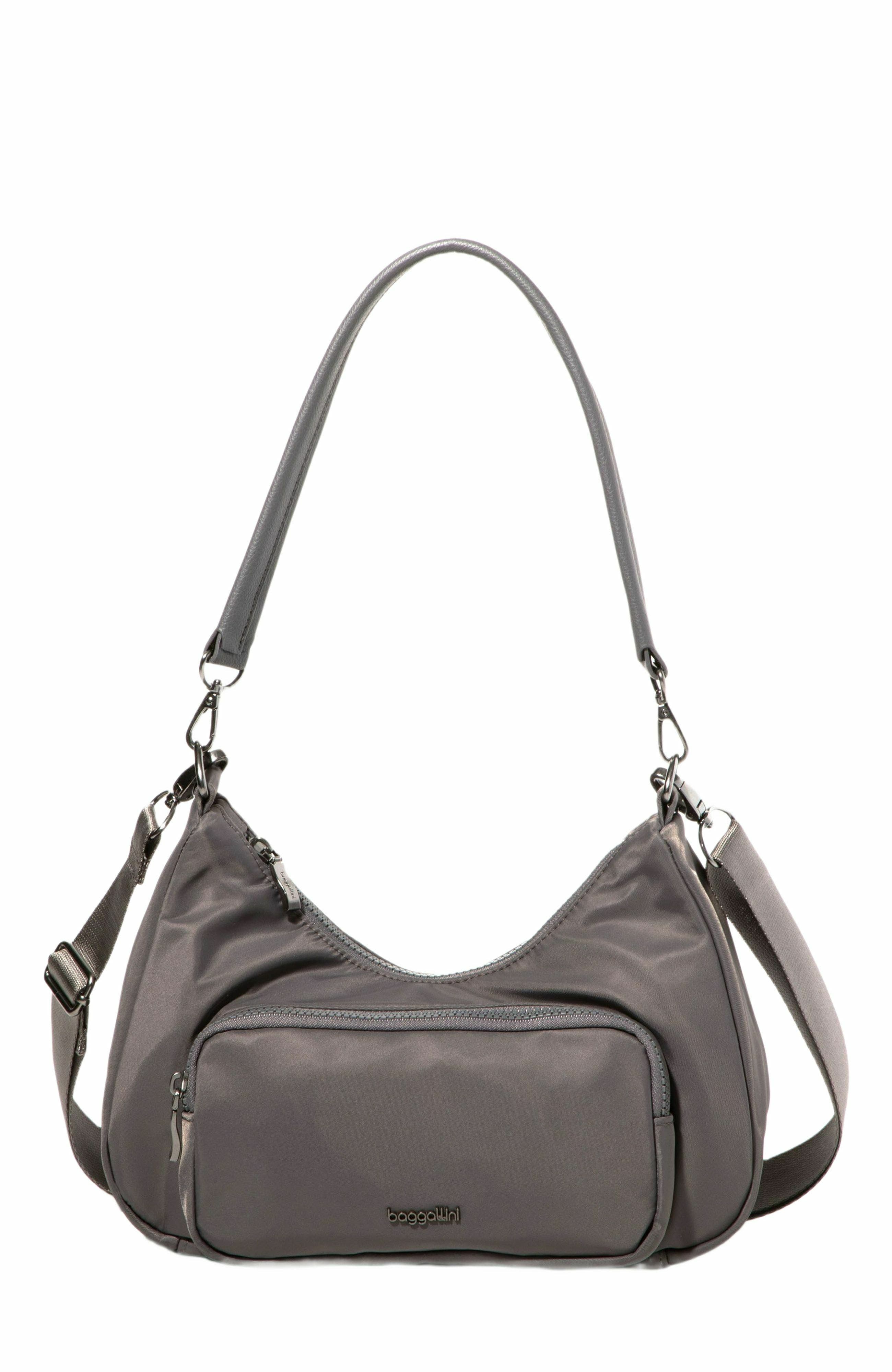 BAGGALLINI Savannah Crossbody Bag, Main, color, Smoke Twill