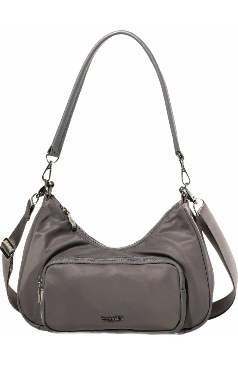 BAGGALLINI Savannah Crossbody Bag, Main, color, Smoke Twill