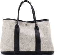 Pre-Owned Hermes Garden Party Tote Toile and Leather 36