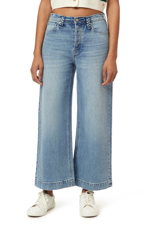 The Wave Crop Wide Leg Jeans