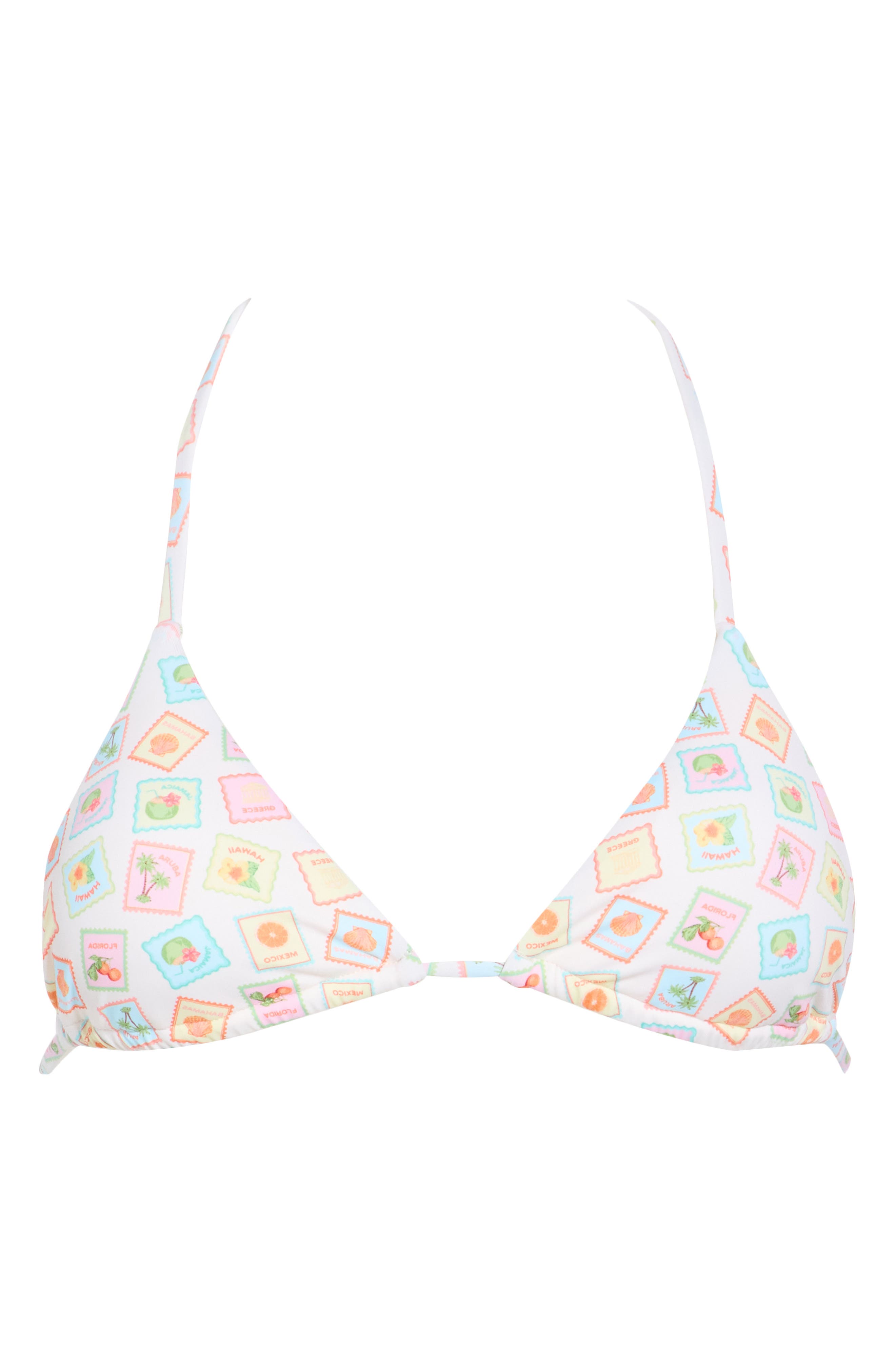Palm Triangle Bikini Top