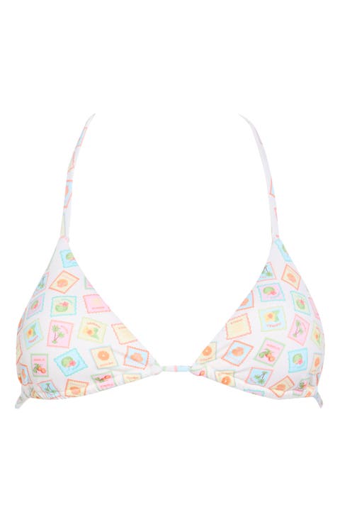 Palm Triangle Bikini Top