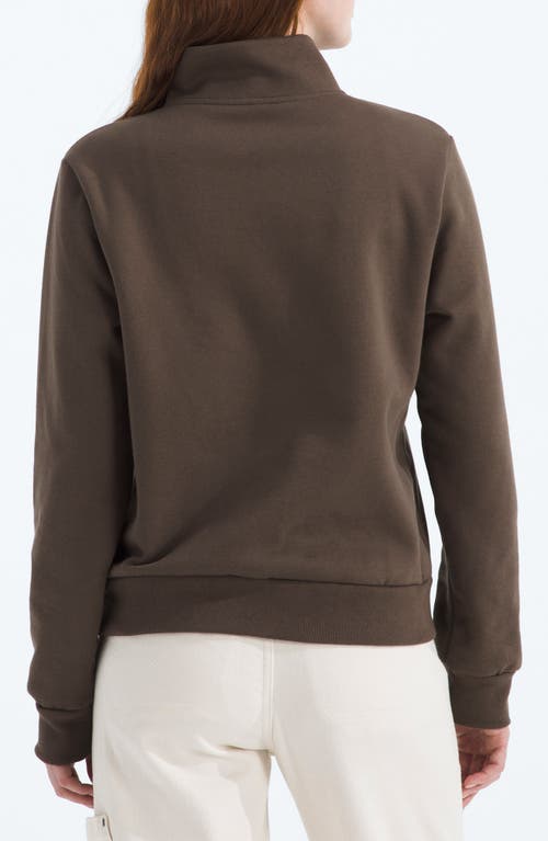 The North Face Evolution Quarter Zip Pullover In Brown