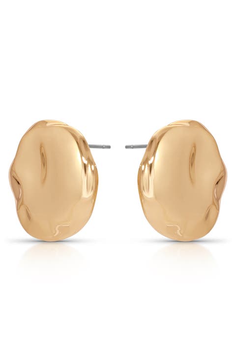 Molten Spheres Large Stud Earrings