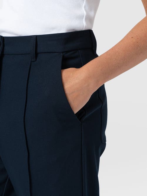 Saint + Sofia Harlow Straight Leg Pant In Blue