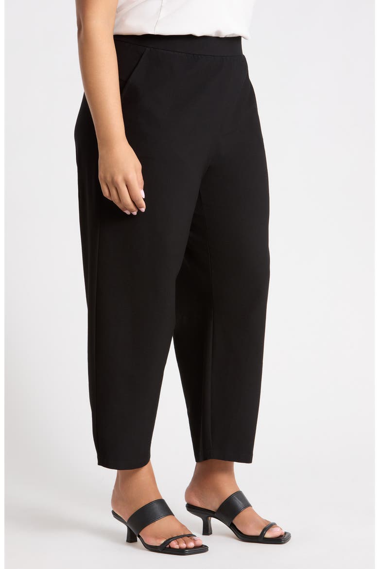 Arched Ankle Pants, Alternate, color, BLACK