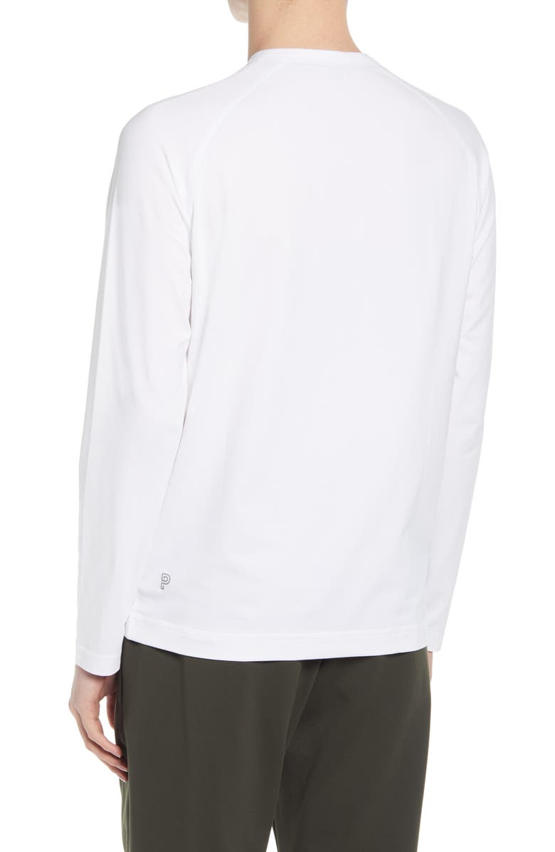 Public Rec Go-To Long Sleeve Performance Henley T-Shirt, Alternate, color, White