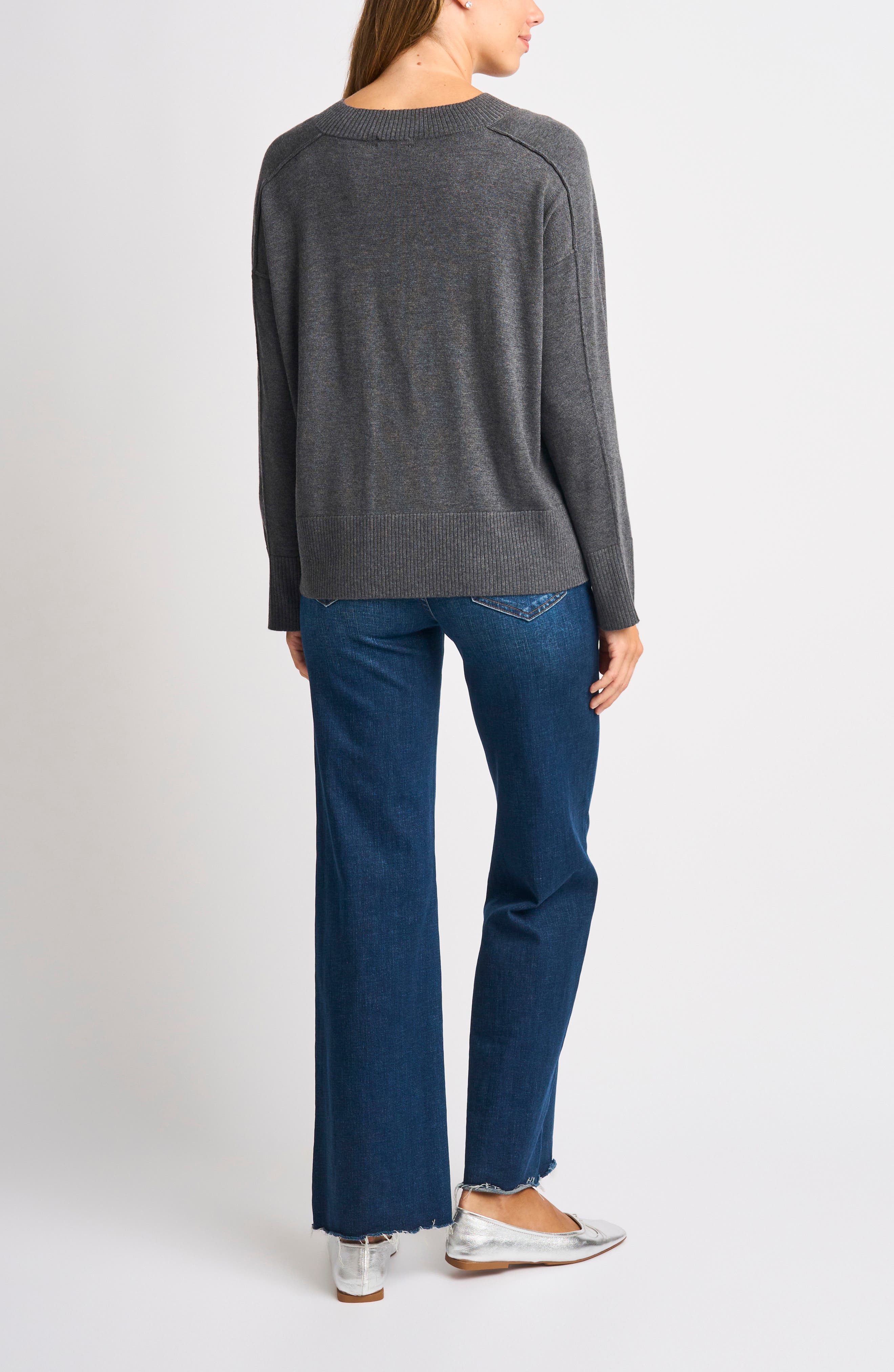 Halogen® V-Neck Sweater (Women) | Nordstrom