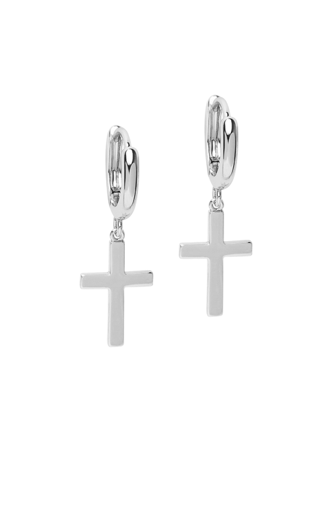 Small Cross Earrings