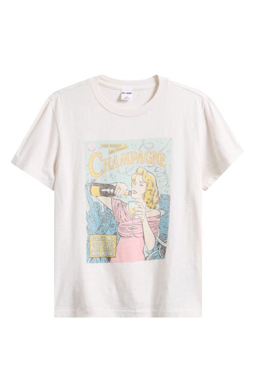 Re/done Bubbles Graphic T-shirt In White