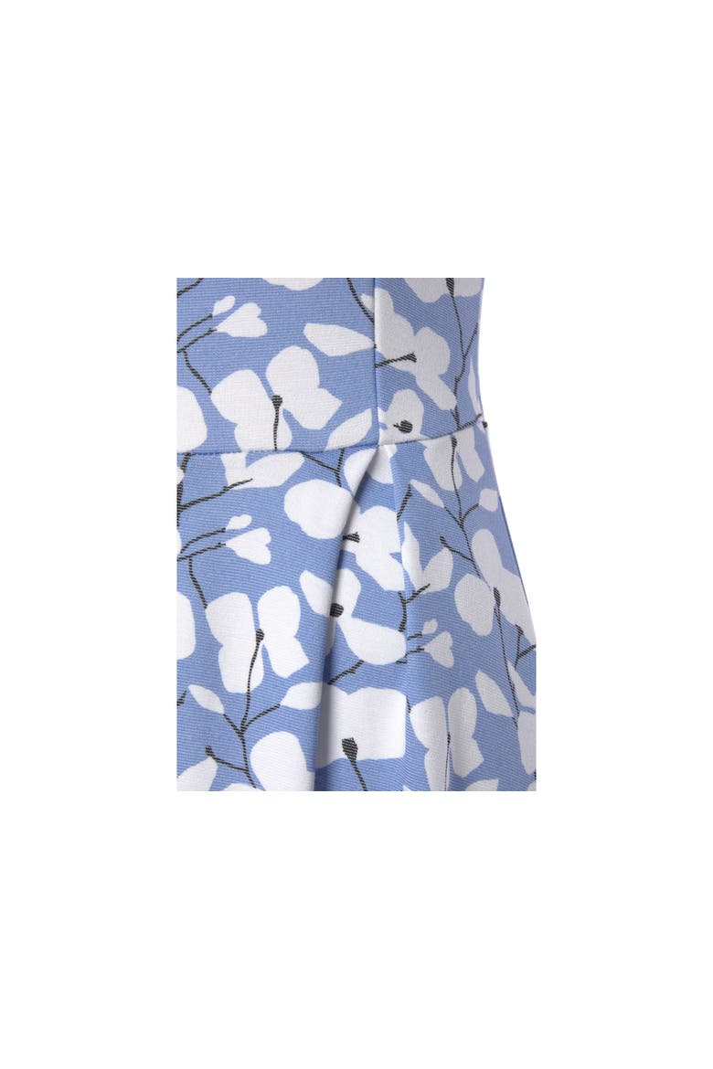 Sleeveless A-Line Dress, Alternate, color, Blue-Printed
