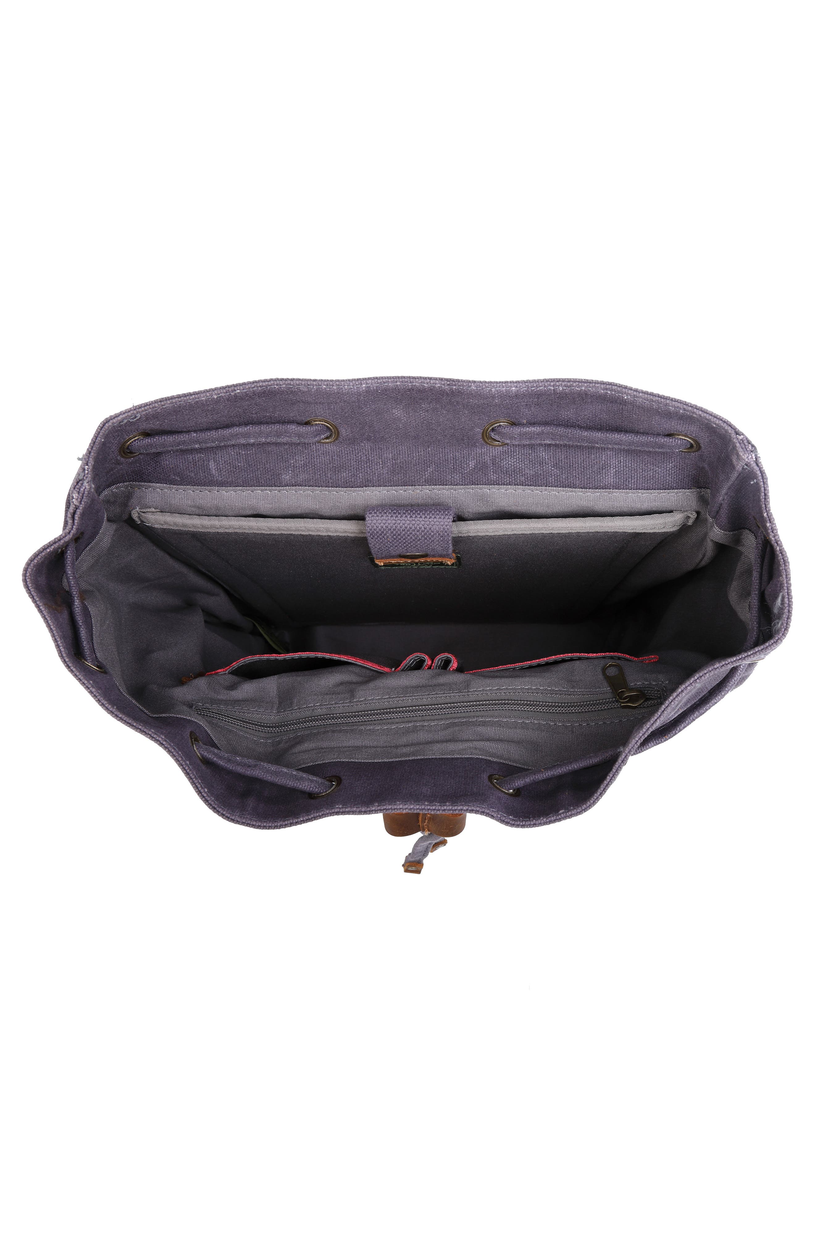 THE SAME DIRECTION Stone Creek Waxed Canvas Backpack, Alternate, color, Grey