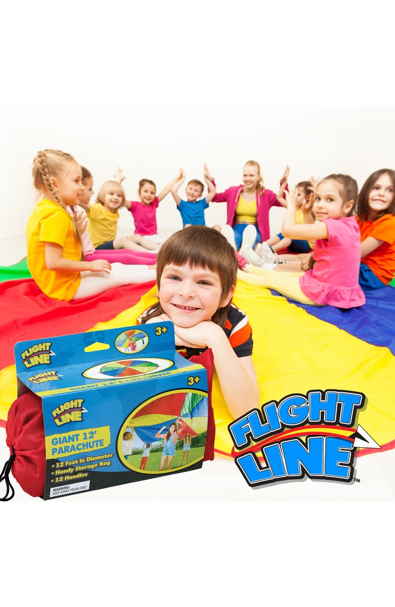 Flight Line Giant 12' Parachute, Alternate, color, Multicolored